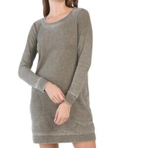 Jane & Delancey Women's Long Sleeve Thermal Dress Burnout Style Size Medium